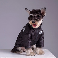 Kurtka zimowa dla psa puchowa dla psa twarz dla psa ciepły i zimny płaszcz dla szczeniaka Teddy Chihuahua buldog francuski dla małych psów kamizelka 4